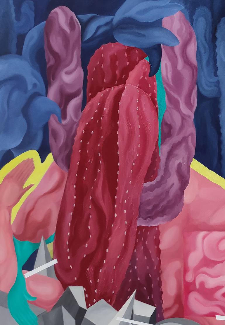 Original Figurative Abstract Painting by Yelena Revis