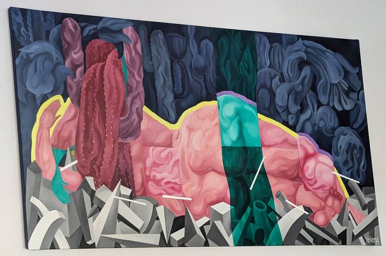 Original Figurative Abstract Painting by Yelena Revis
