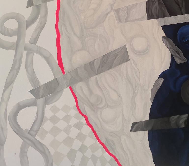 Original Abstract Animal Painting by Yelena Revis