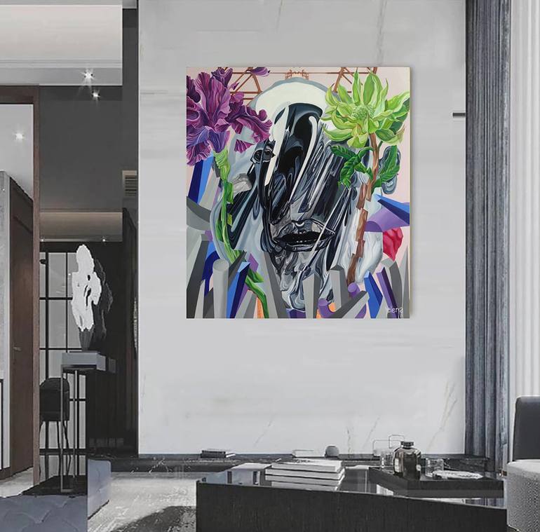 Original Abstract Expressionism Abstract Painting by Yelena Revis