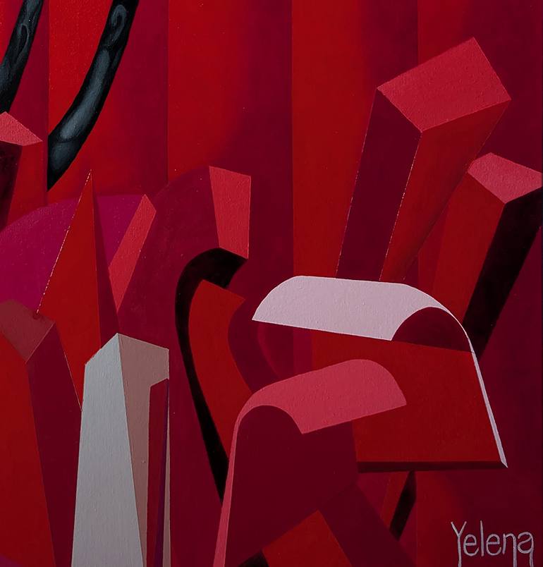 Original Modernism Abstract Painting by Yelena Revis