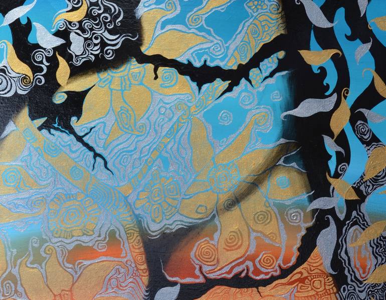 Original Figurative Abstract Painting by Yelena Revis