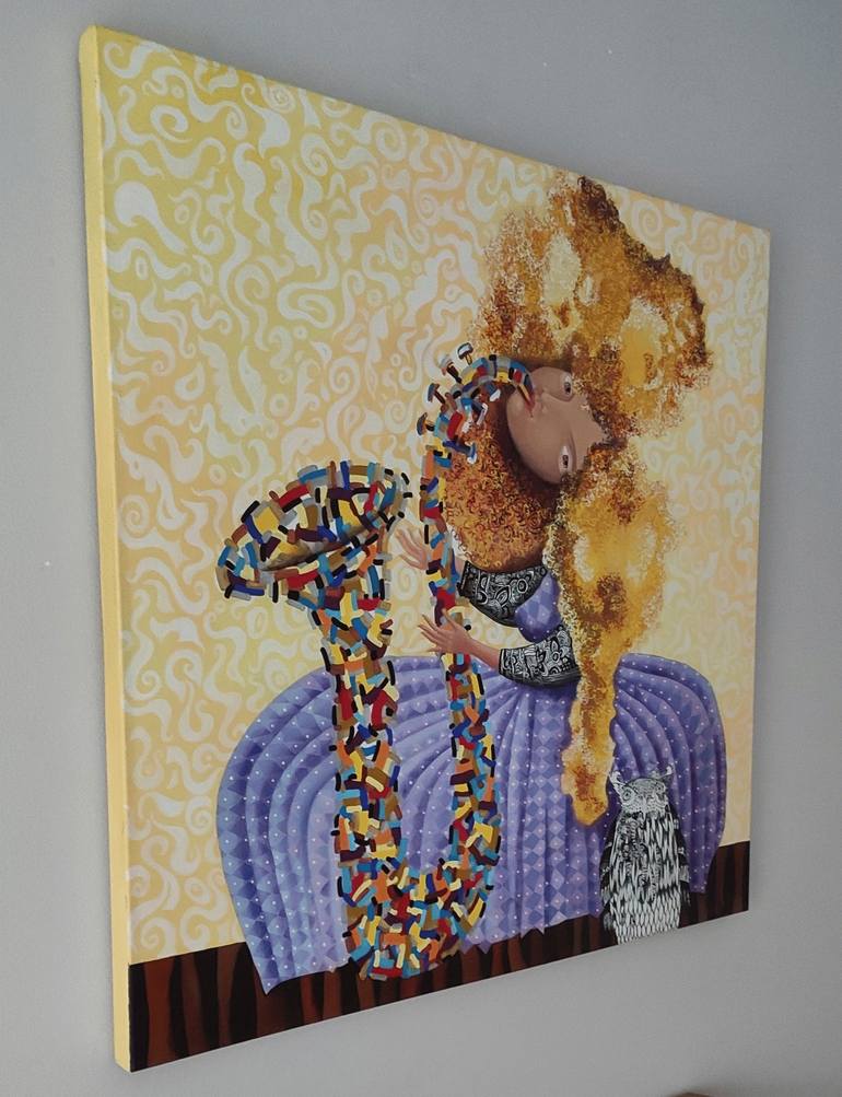 Original Portraiture Abstract Painting by Yelena Revis