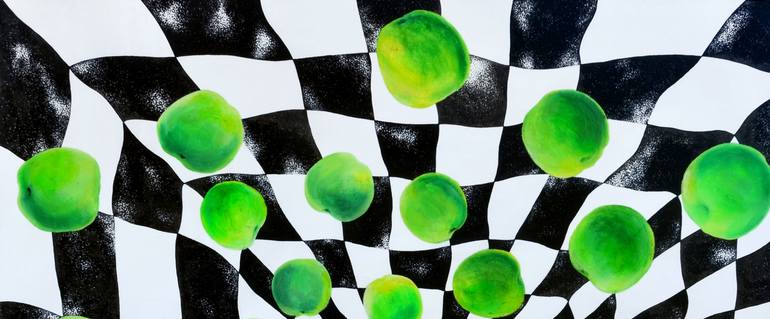 Original Conceptual Abstract Painting by Yelena Revis