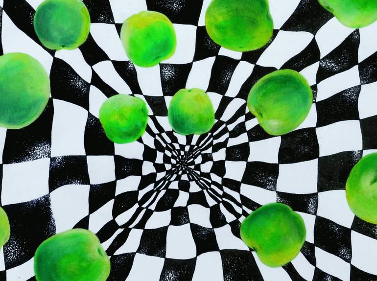 Original Conceptual Abstract Painting by Yelena Revis