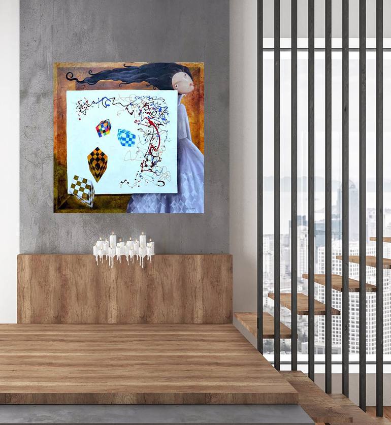 Original Figurative Abstract Painting by Yelena Revis