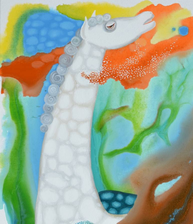 Original Surrealism Abstract Painting by Yelena Revis