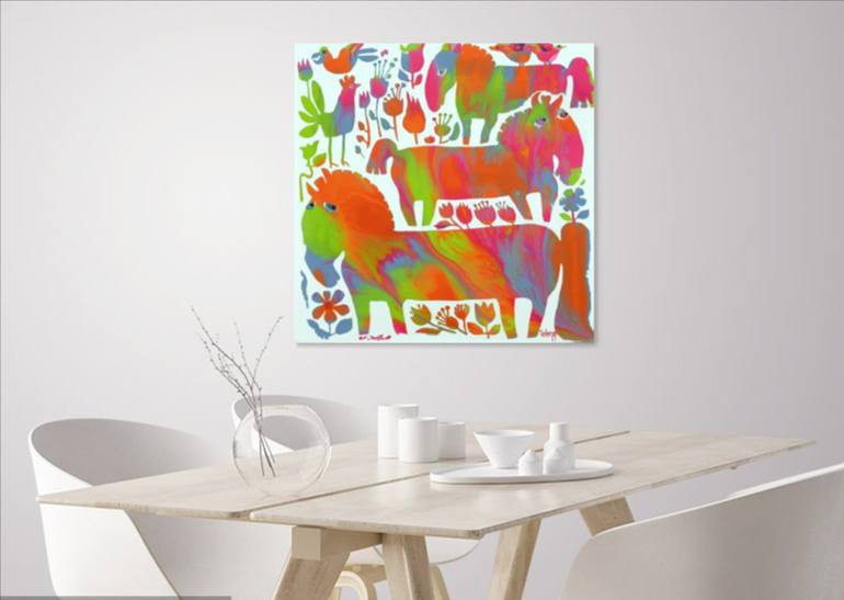 Original Illustration Abstract Painting by Yelena Revis