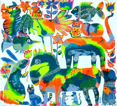 Print of Animal Paintings by Yelena Revis