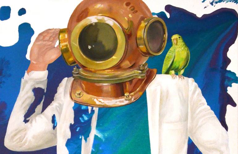 Original Abstract Expressionism Abstract Painting by Yelena Revis