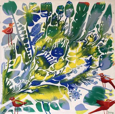 Print of Abstract Botanic Paintings by Yelena Revis