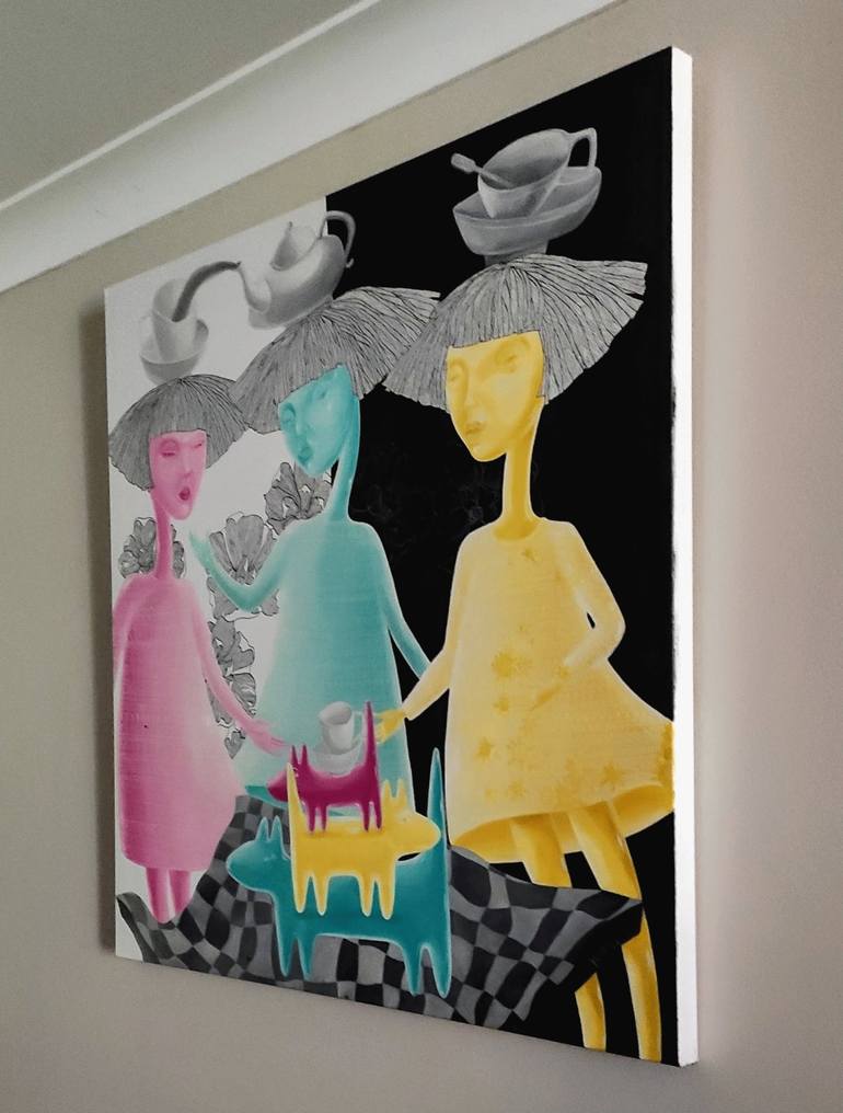 Original Figurative Abstract Painting by Yelena Revis