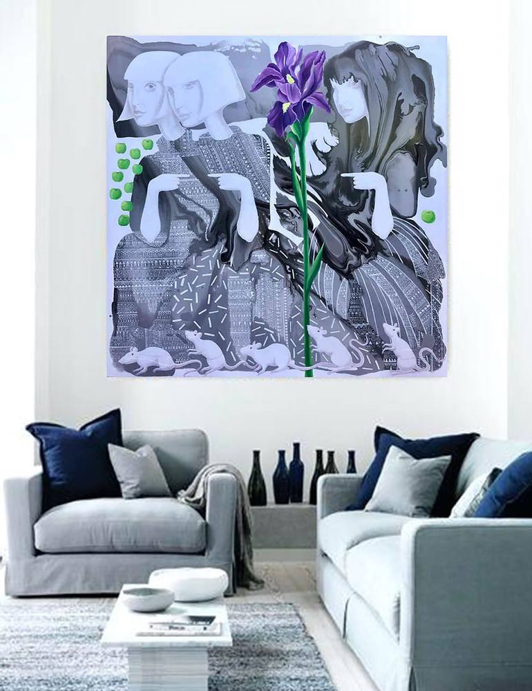 Original Abstract Painting by Yelena Revis