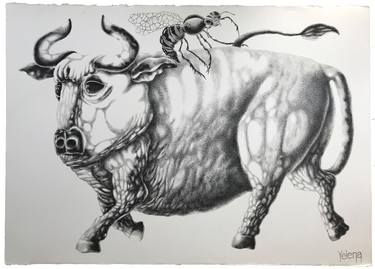 Print of Animal Drawings by Yelena Revis