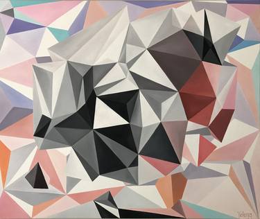 Original Abstract Geometric Paintings by Yelena Revis