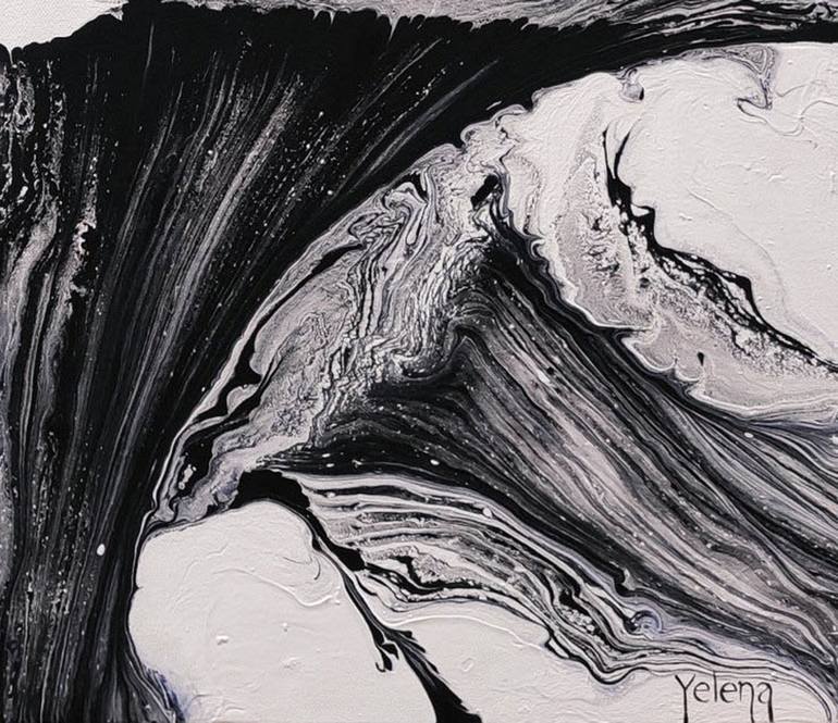 Original Abstract Expressionism Abstract Painting by Yelena Revis