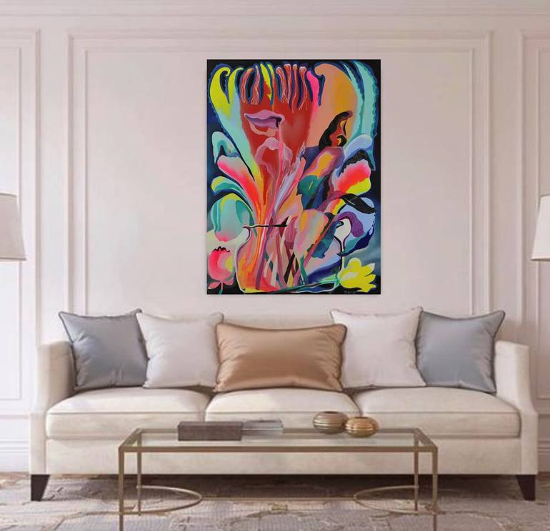 Original Fine Art Abstract Painting by Yelena Revis