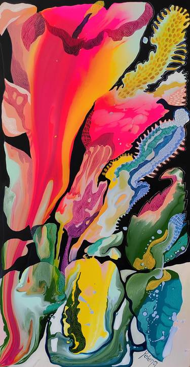 Print of Abstract Botanic Paintings by Yelena Revis