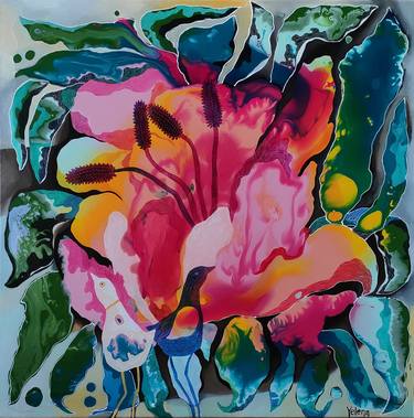 Print of Abstract Floral Paintings by Yelena Revis