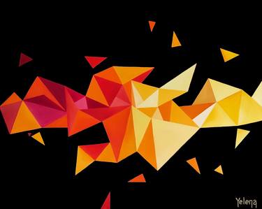 Kaleidoscopic II - colourful abstract geometrical art thumb