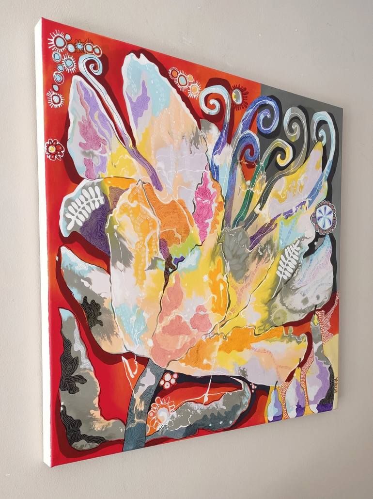 Original Abstract Expressionism Abstract Painting by Yelena Revis