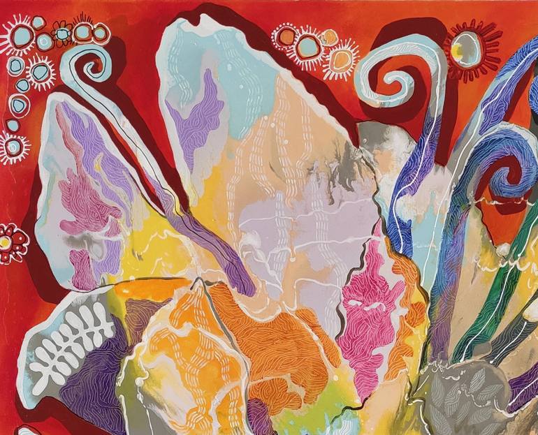 Original Abstract Expressionism Abstract Painting by Yelena Revis