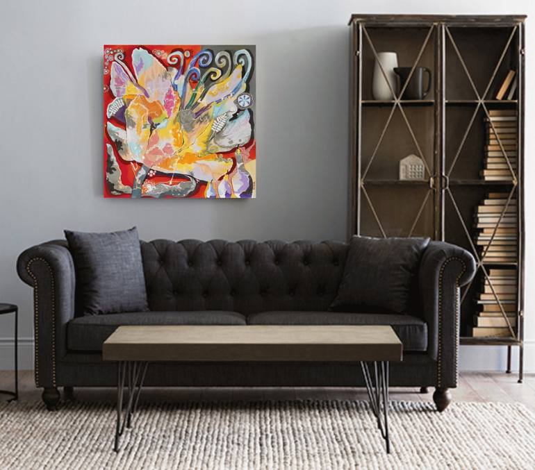 Original Abstract Expressionism Abstract Painting by Yelena Revis