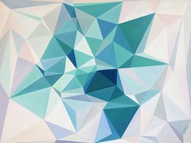 Original Cubism Geometric Paintings by Yelena Revis