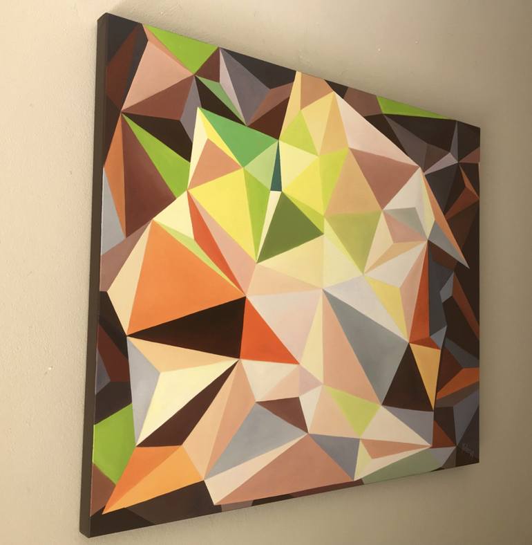 Original Geometric Painting by Yelena Revis