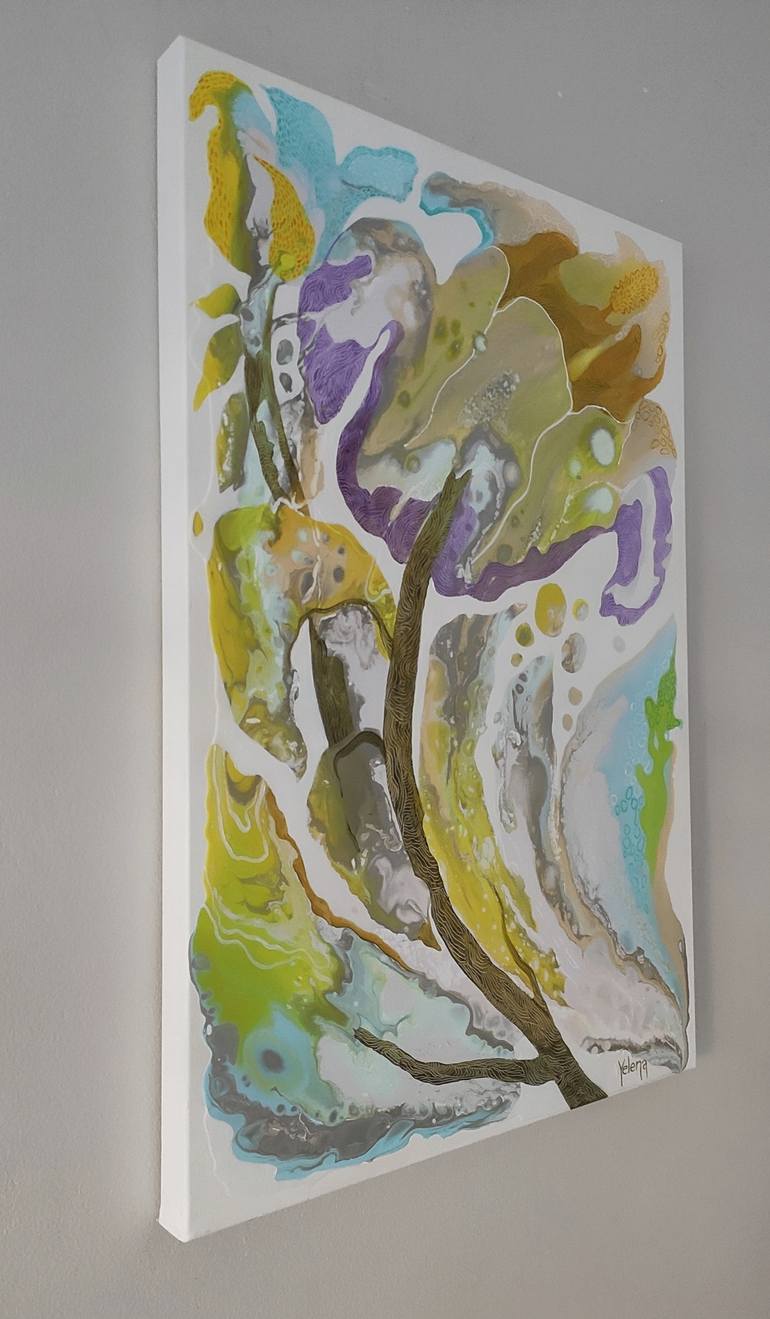 Original Floral Painting by Yelena Revis