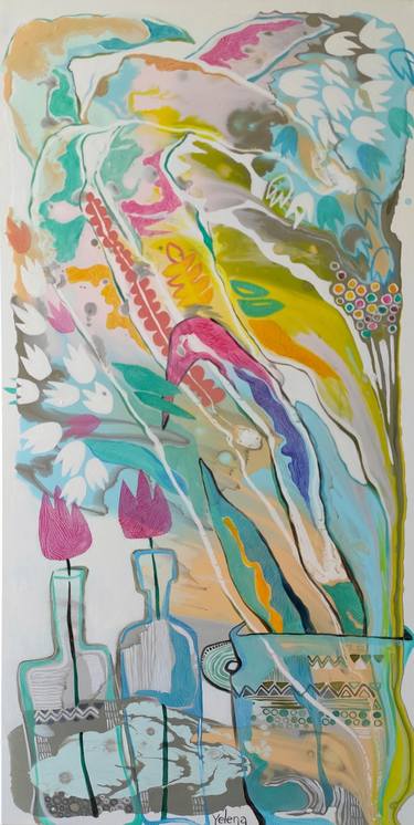 Print of Abstract Floral Paintings by Yelena Revis