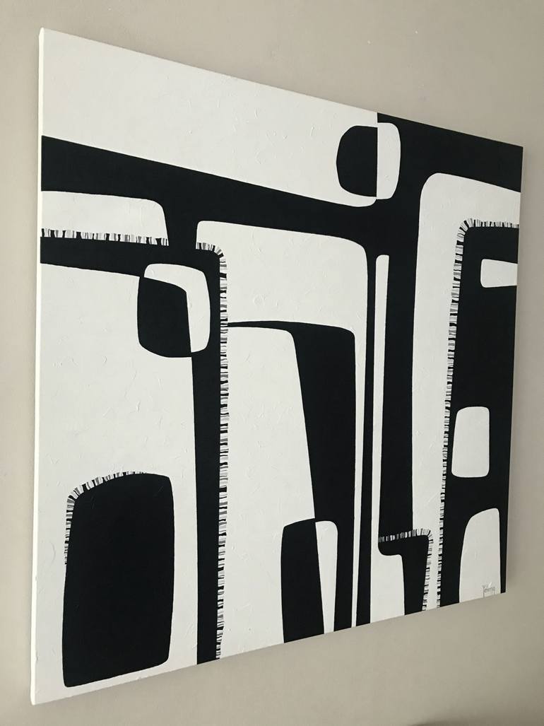 Original Art Deco Abstract Painting by Yelena Revis