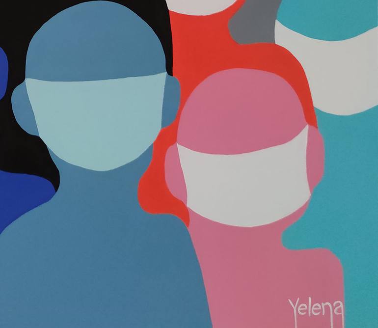 Original People Painting by Yelena Revis