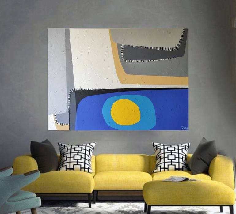 Original Abstract Expressionism Abstract Painting by Yelena Revis