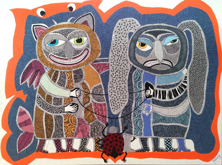 Print of Abstract Cartoon Paintings by Yelena Revis