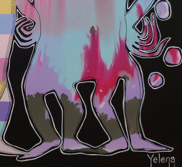 Original Abstract Painting by Yelena Revis