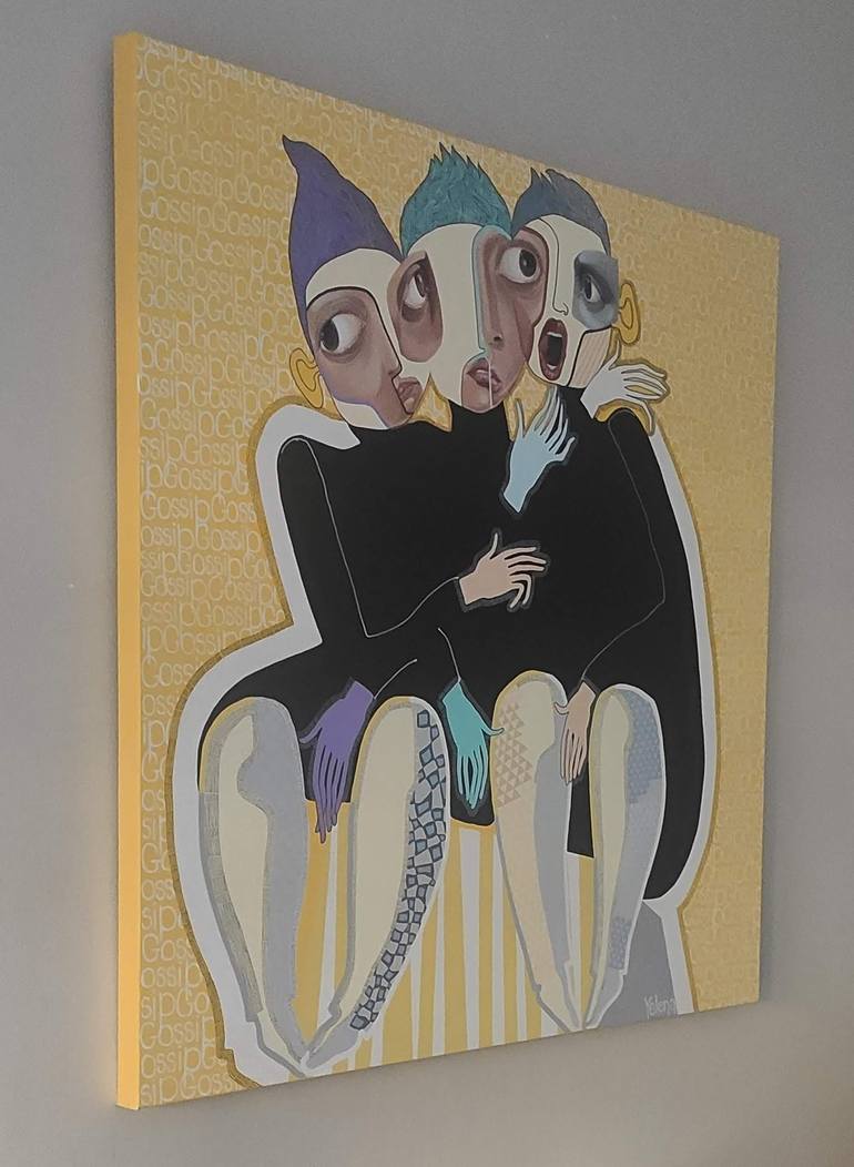 Original Abstract Expressionism Abstract Painting by Yelena Revis