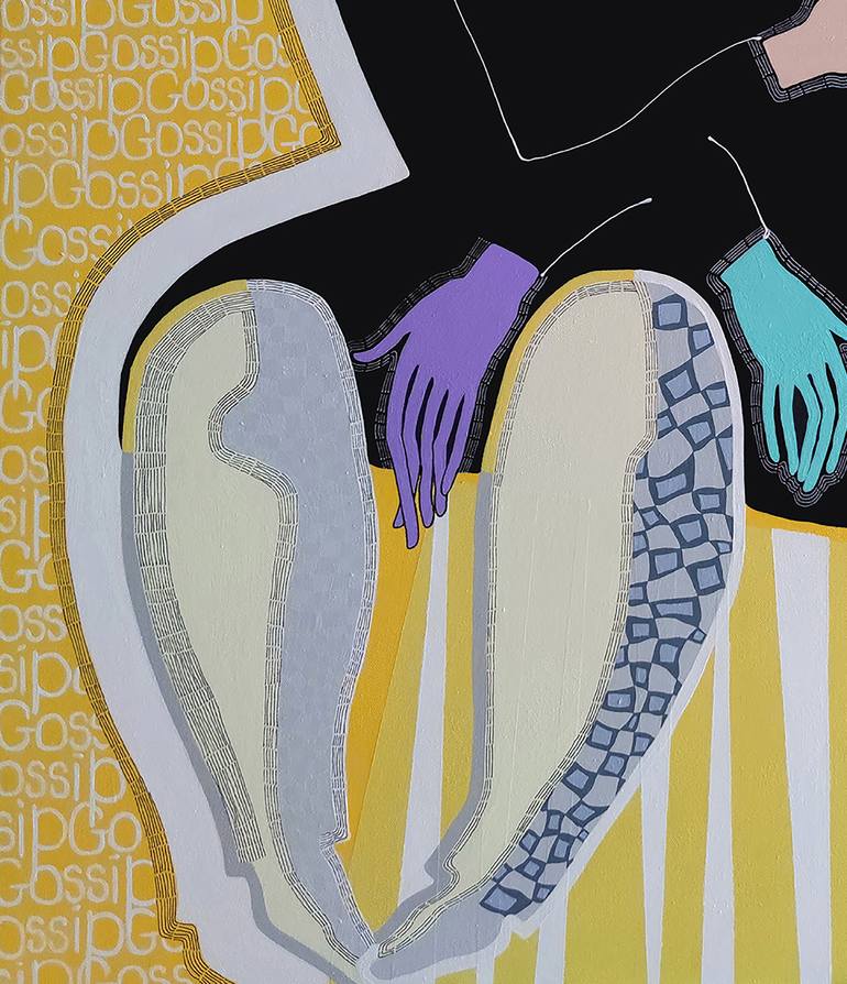 Original Abstract Expressionism Abstract Painting by Yelena Revis