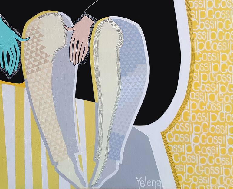 Original Abstract Expressionism Abstract Painting by Yelena Revis