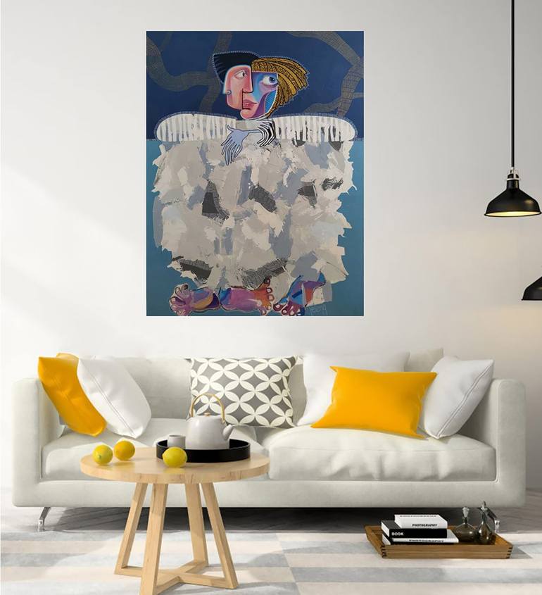Original Figurative Abstract Painting by Yelena Revis
