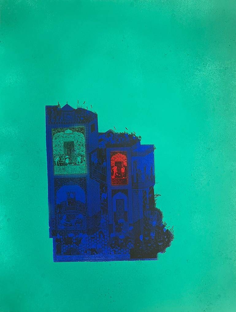 Original Abstract Classical Mythology Paintings by Keyvan Shovir