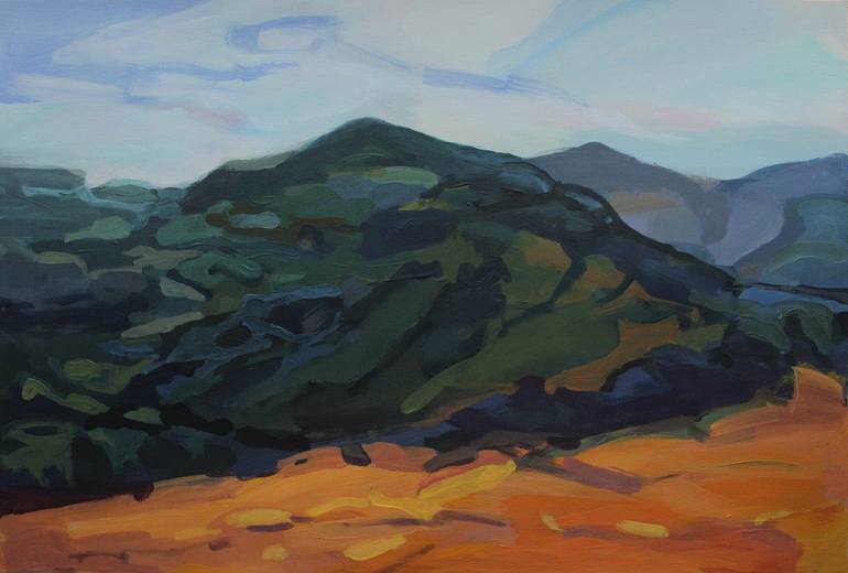 Mountain Landscape Painting by Vira Holubchak | Saatchi Art