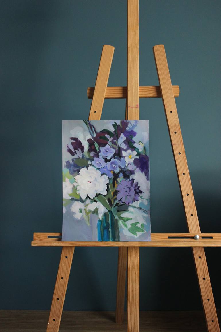 Original Contemporary Floral Painting by Vira Holubchak