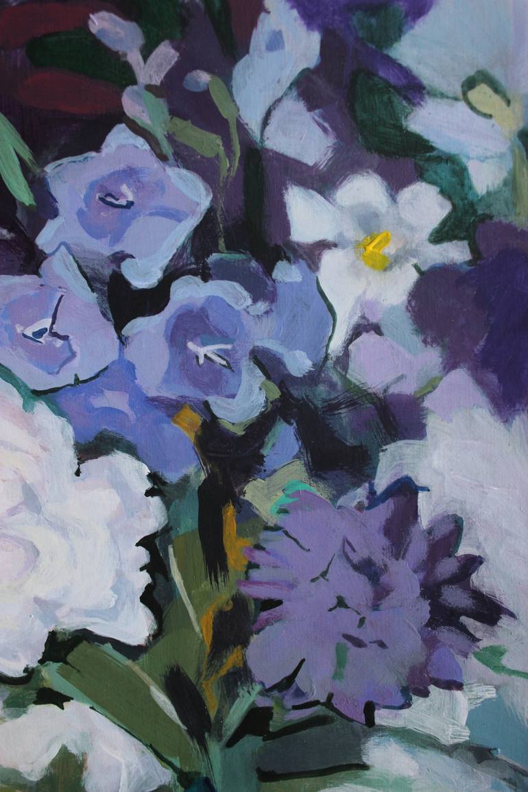Original Contemporary Floral Painting by Vira Holubchak