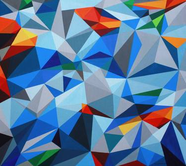 Original Abstract Geometric Paintings by Ruth Puidokaite-Keane