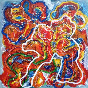 Original Abstract Expressionism Abstract Paintings by Lubomir Sladecek