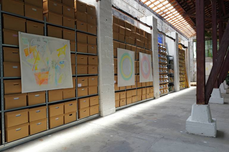 Original Contemporary Abstract Drawing by Patrice Santa Coloma