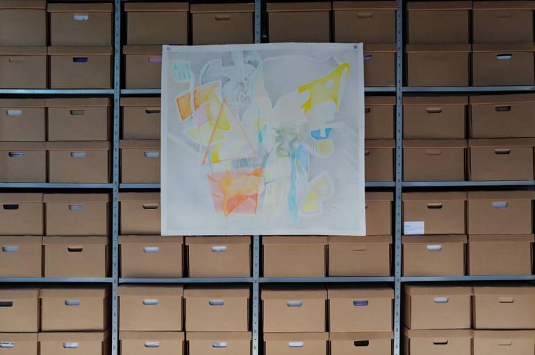 Original Contemporary Abstract Drawing by Patrice Santa Coloma