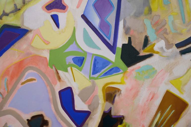 Original Abstract Expressionism Abstract Painting by Patrice Santa Coloma