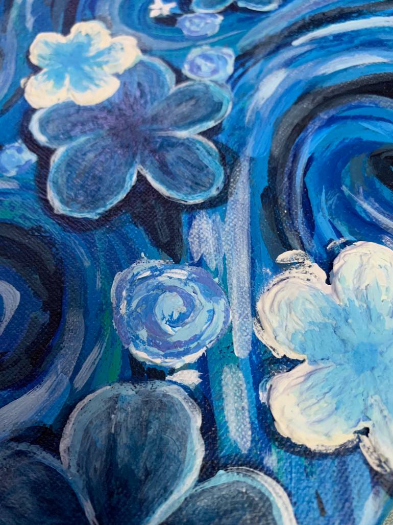 Original Algorithmic Abstract Painting by Zyla S